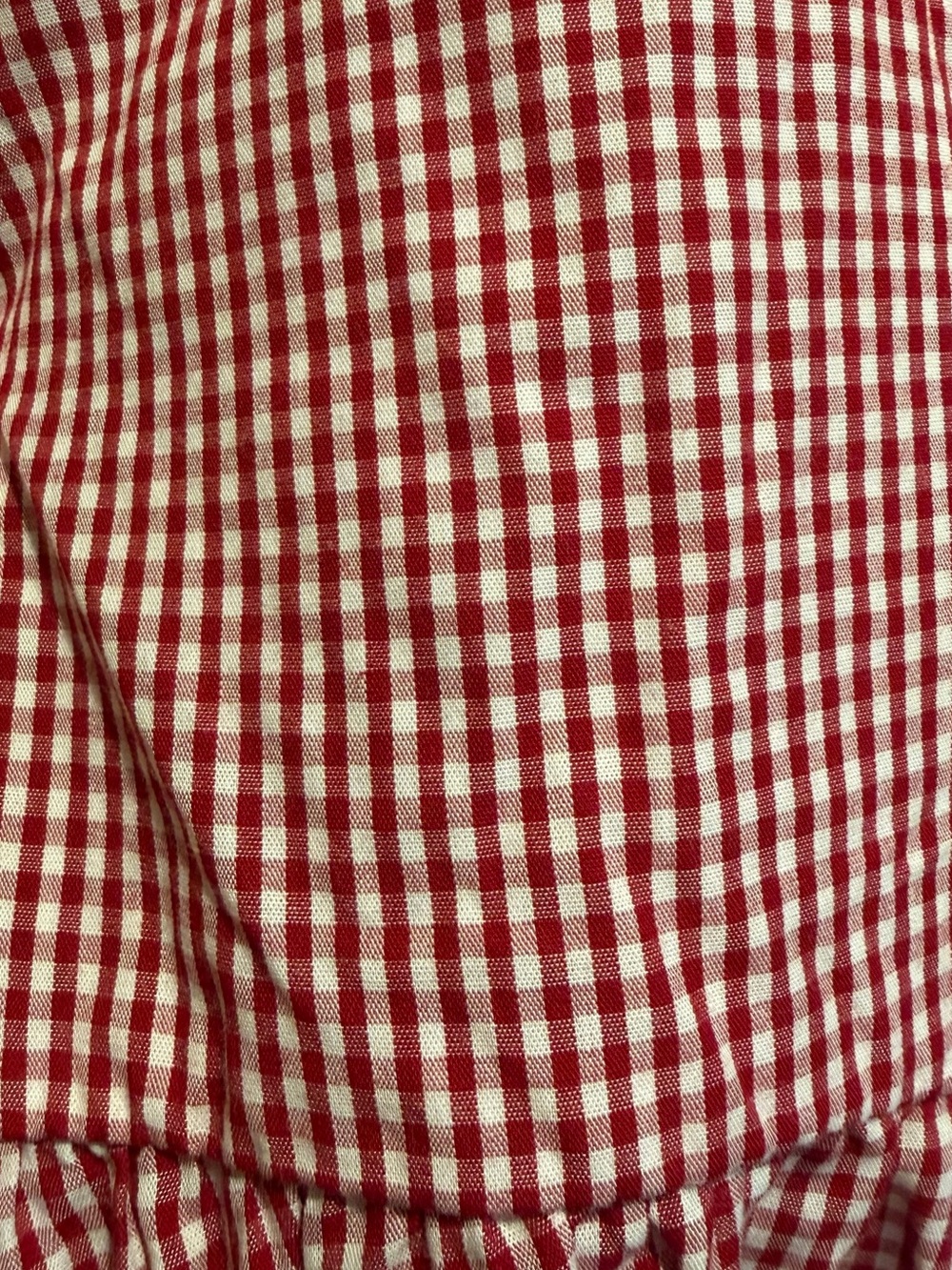 Japna Red and White Gingham Midi Sundress with Basque Waist - 100% Cotton XL - Picture 3 of 4